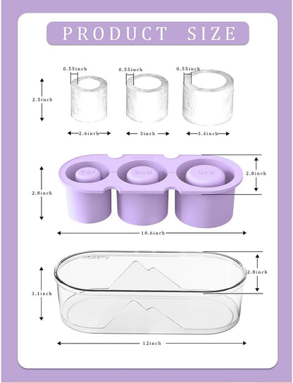 Silicone Ice Mold for Stanley Cup 30 40oz, Tumbler Ice Maker