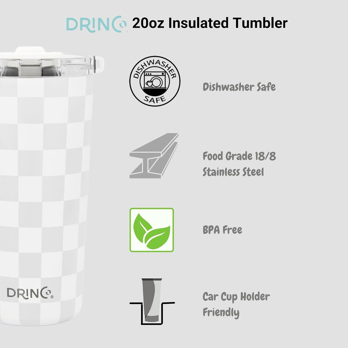 20 oz Stainless Steel Tumbler | Double Walled Vacuum Insulated Mug With Lid, 2 Straws, For Hot & Cold Drinks (20oz Dragonfly)