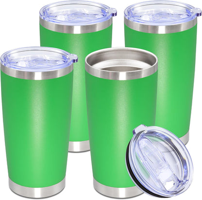 20oz Tumbler Stainless Steel Tumbler Coffee Tumbler with Lid Navy, 1P | Vacuum Insulated Double Wall Travel Mug, Durable Powder Coated Coffee Mug, For Hot & Cold Drinks