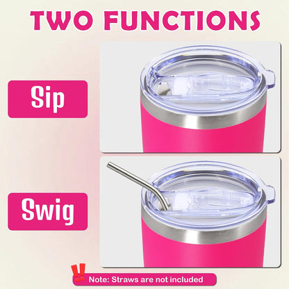 20oz Tumbler Stainless Steel Tumbler Coffee Tumbler with Lid Navy, 1P | Vacuum Insulated Double Wall Travel Mug, Durable Powder Coated Coffee Mug, For Hot & Cold Drinks