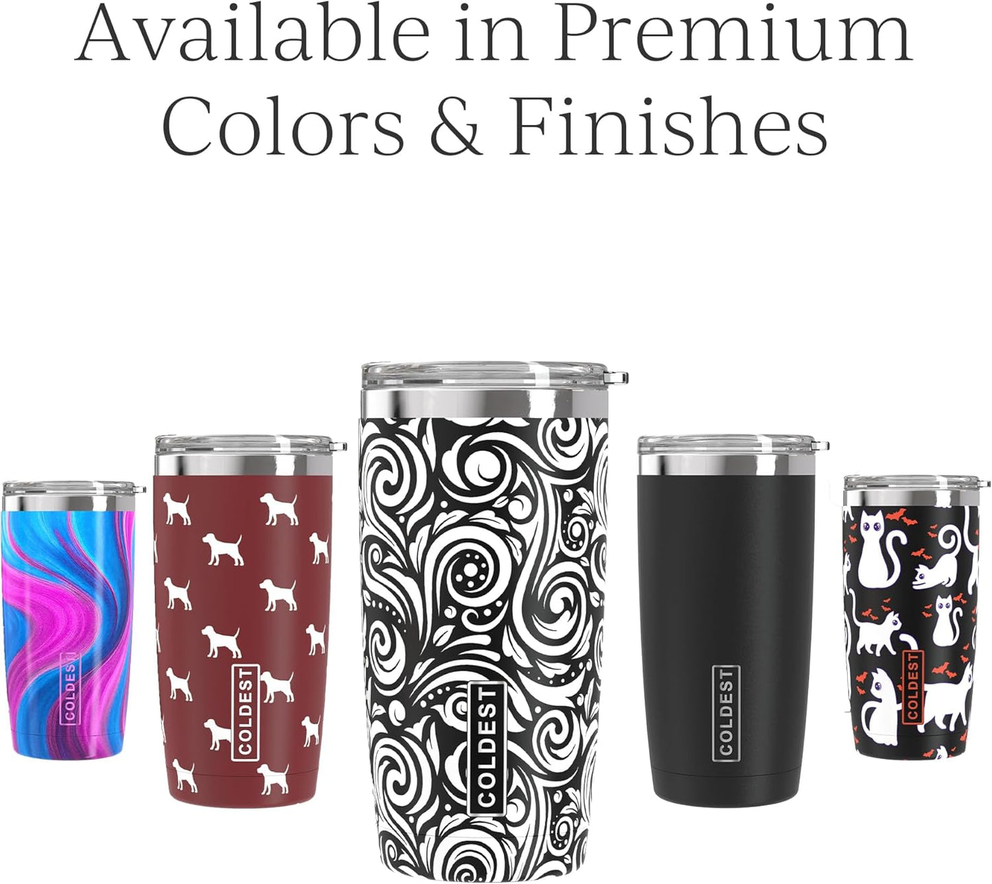 Coffee Tumbler Cups - 100% Spill Proof Tumbler - Stainless Steel Double Insulated - Leakproof Tumblers for Women & Men - Cup Holder Friendly and Easy to Clean (The Persian, 20 oz)