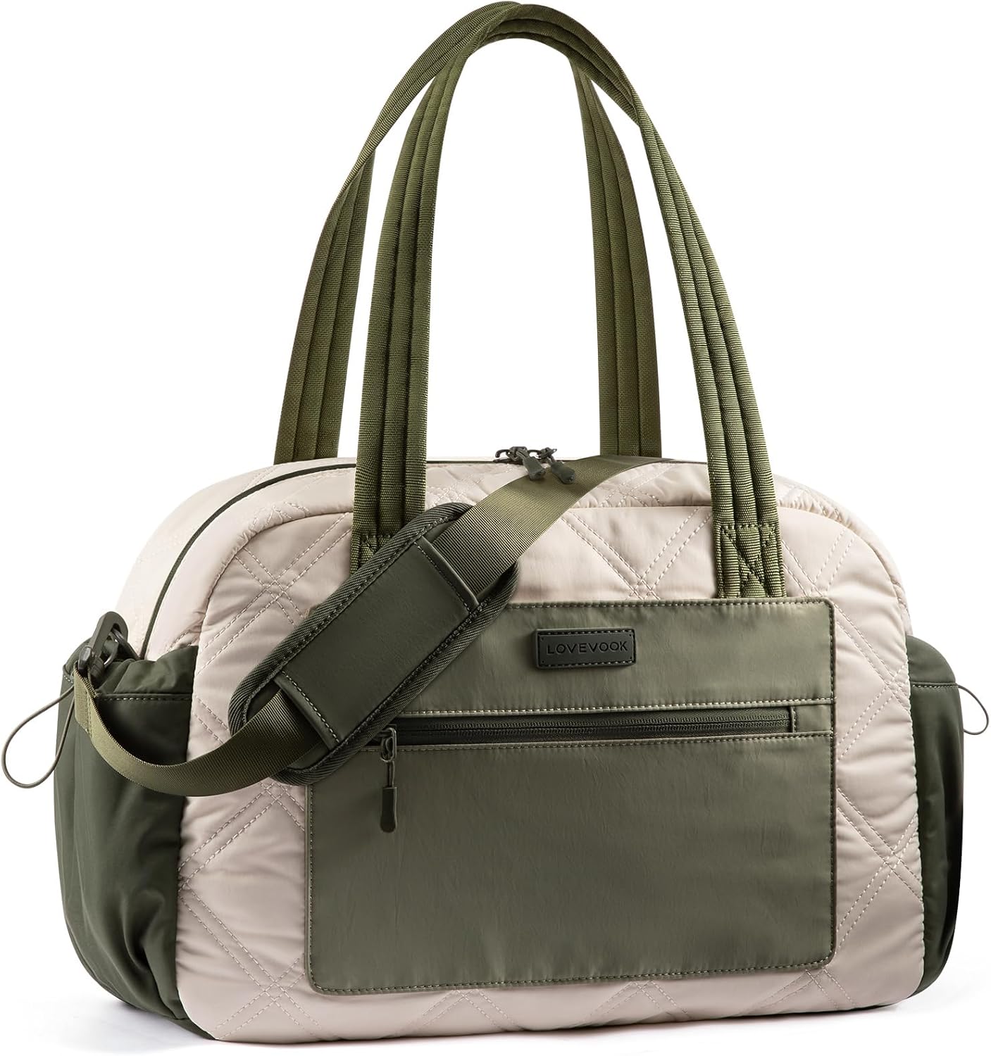 Tote Bag for Women, 15.6" Laptop Work Bag with Cup Holder | 15.6" Padded Laptop Compartment Lightweight Puffer Design Multiple Organized Pockets Work, Travel & Everyday Ready