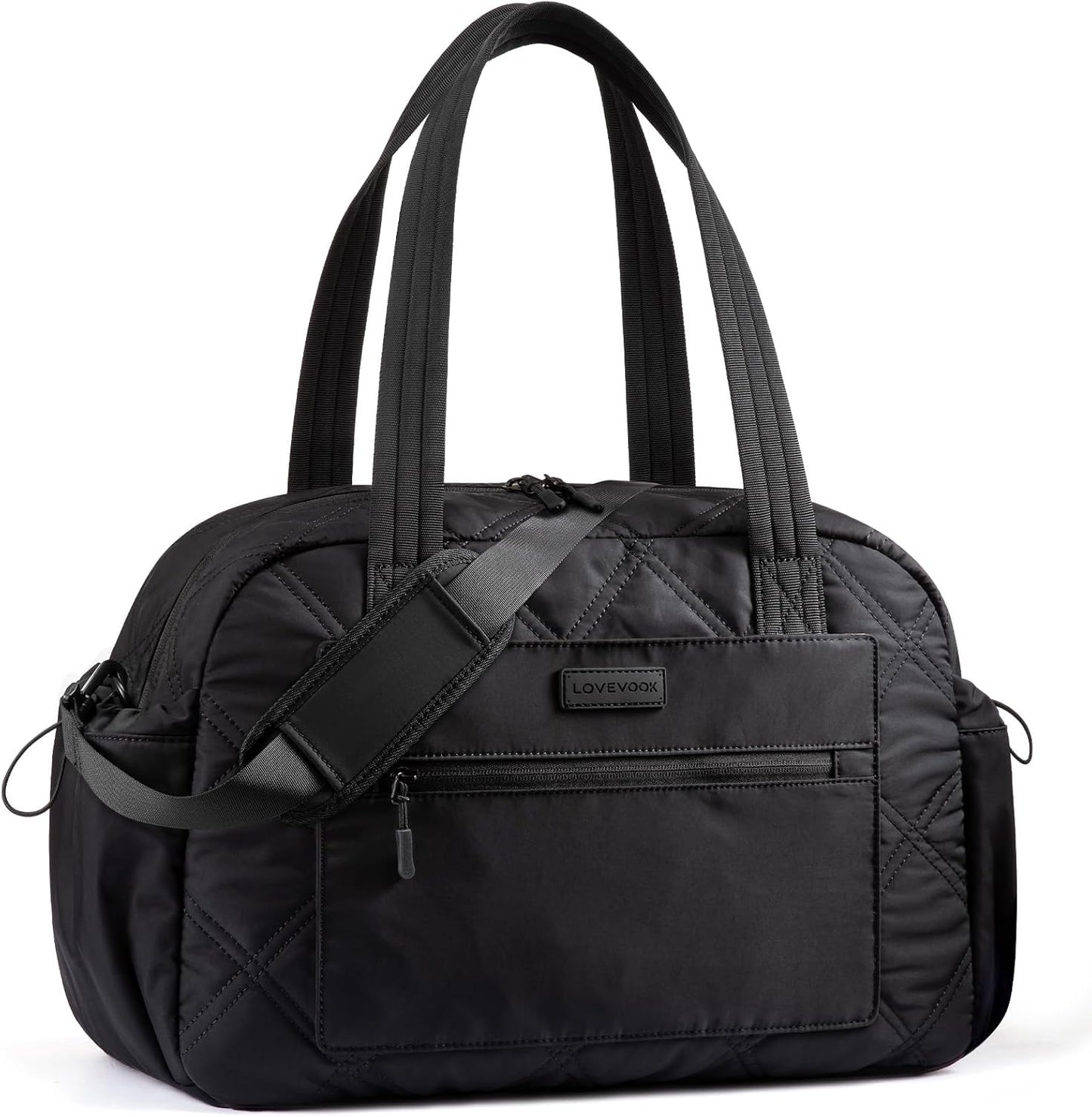 Tote Bag for Women, 15.6" Laptop Work Bag with Cup Holder | 15.6" Padded Laptop Compartment Lightweight Puffer Design Multiple Organized Pockets Work, Travel & Everyday Ready