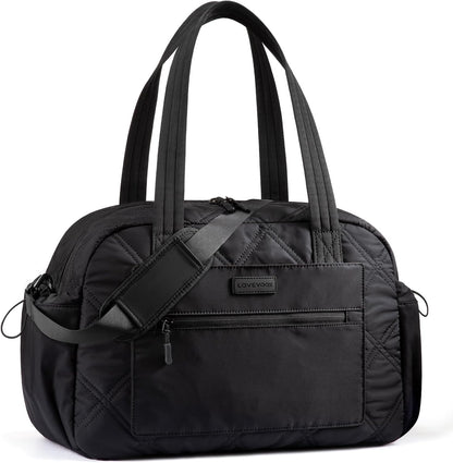 Tote Bag for Women, 15.6" Laptop Work Bag with Cup Holder | 15.6" Padded Laptop Compartment Lightweight Puffer Design Multiple Organized Pockets Work, Travel & Everyday Ready