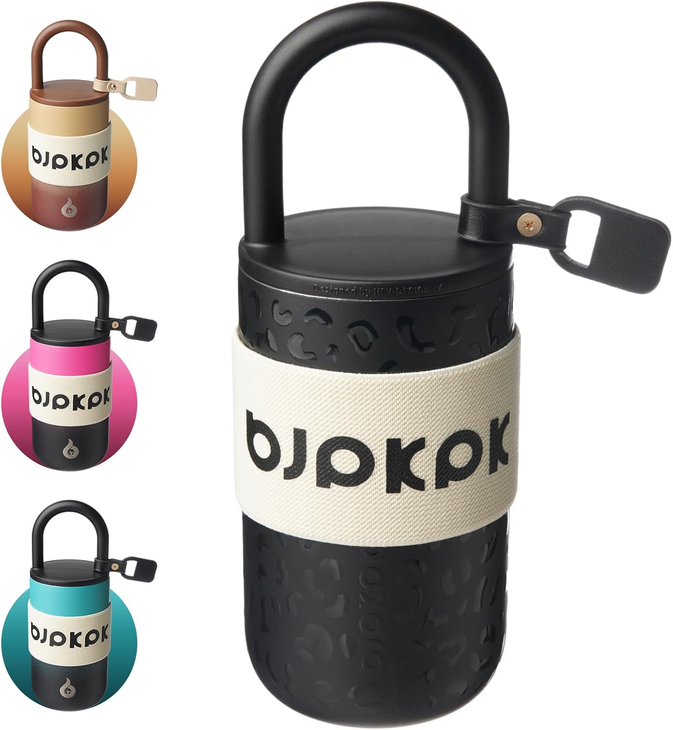 13oz Insulated Tumbler with Handle & Lid, Stainless Steel Coffee Mug | Double Wall Vacuum, Leak Proof, Lightweight, Scratch Resistant, Keeps Cold 8h/Hot 6h, Travel, Road Trip, Outdoor, Beige