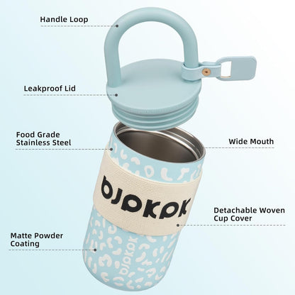 13oz Insulated Tumbler with Handle & Lid, Stainless Steel Coffee Mug | Double Wall Vacuum, Leak Proof, Lightweight, Scratch Resistant, Keeps Cold 8h/Hot 6h, Travel, Road Trip, Outdoor, Beige