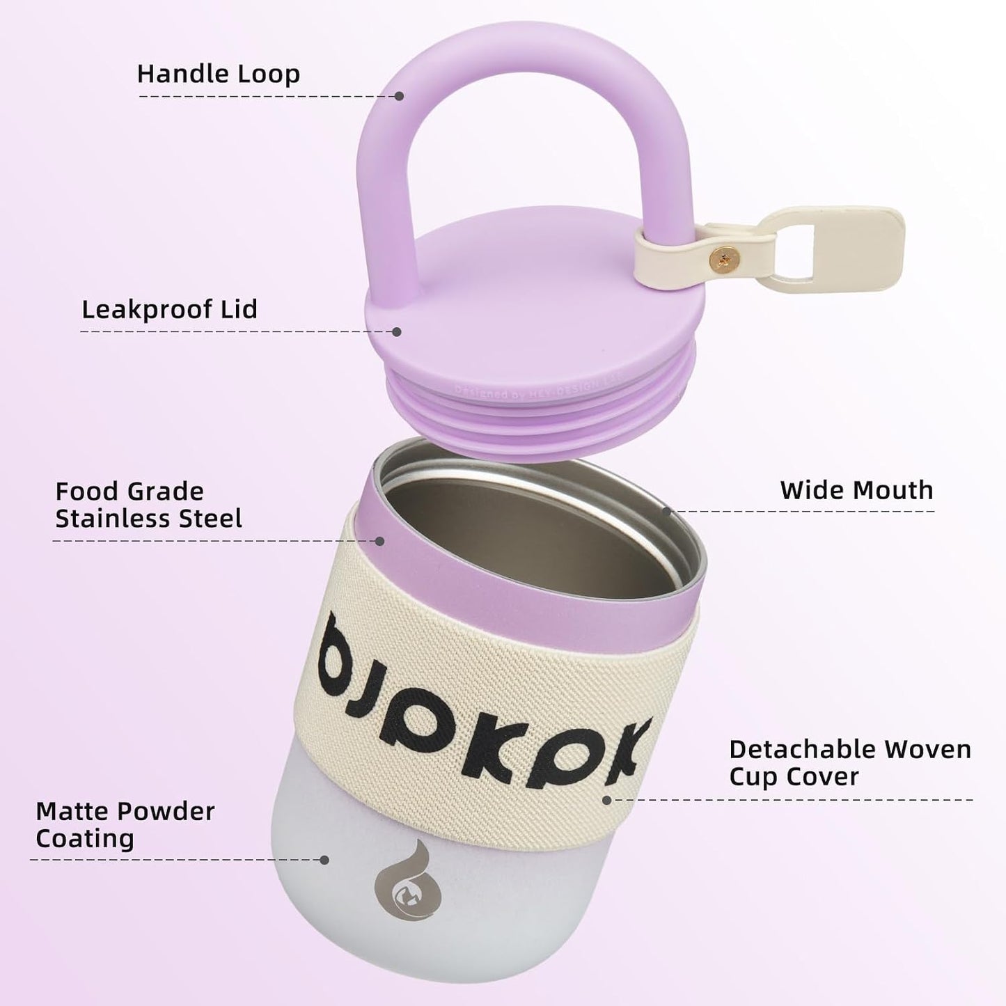 13oz Insulated Tumbler with Handle & Lid, Stainless Steel Coffee Mug | Double Wall Vacuum, Leak Proof, Lightweight, Scratch Resistant, Keeps Cold 8h/Hot 6h, Travel, Road Trip, Outdoor, Beige