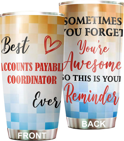 Best Lacrosse Coach Ever Tumbler Stainless Steel 20oz, Office Gifts Women Men Work Friends Coworker, Driking Coffee Cup For Birthday Christmas - Colors G