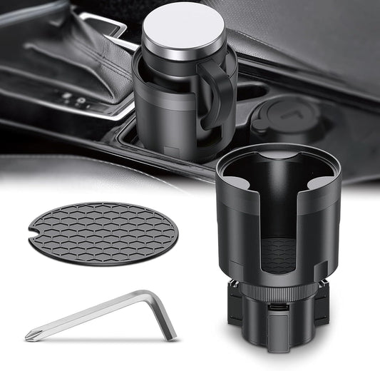 Cup Holder Expander for Car,Upgraded Car Cup Holder Expander Adapter with Offset Adjustable Base, Fit Most Large Bottles and Mugs-Yeti Ramblers 14/24/36/46oz, Hydro Flasks 32/40oz