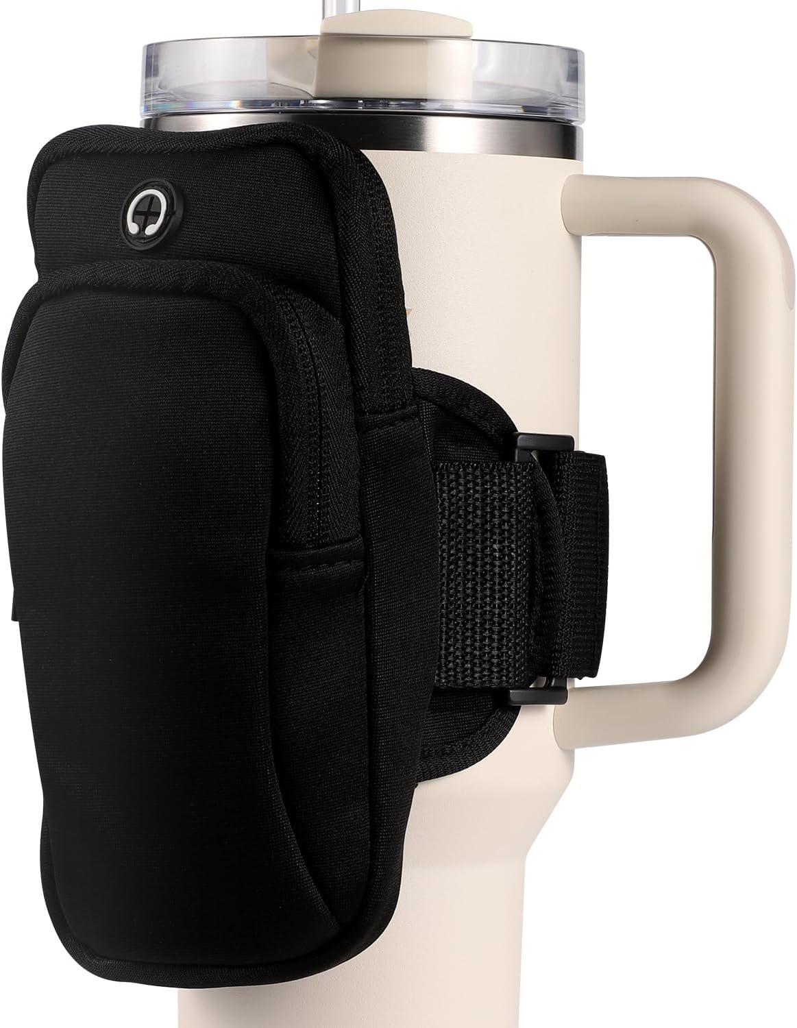 Gym Water Bottle Pouch, Double Layer Water Bottle Holder Sleeve Bag