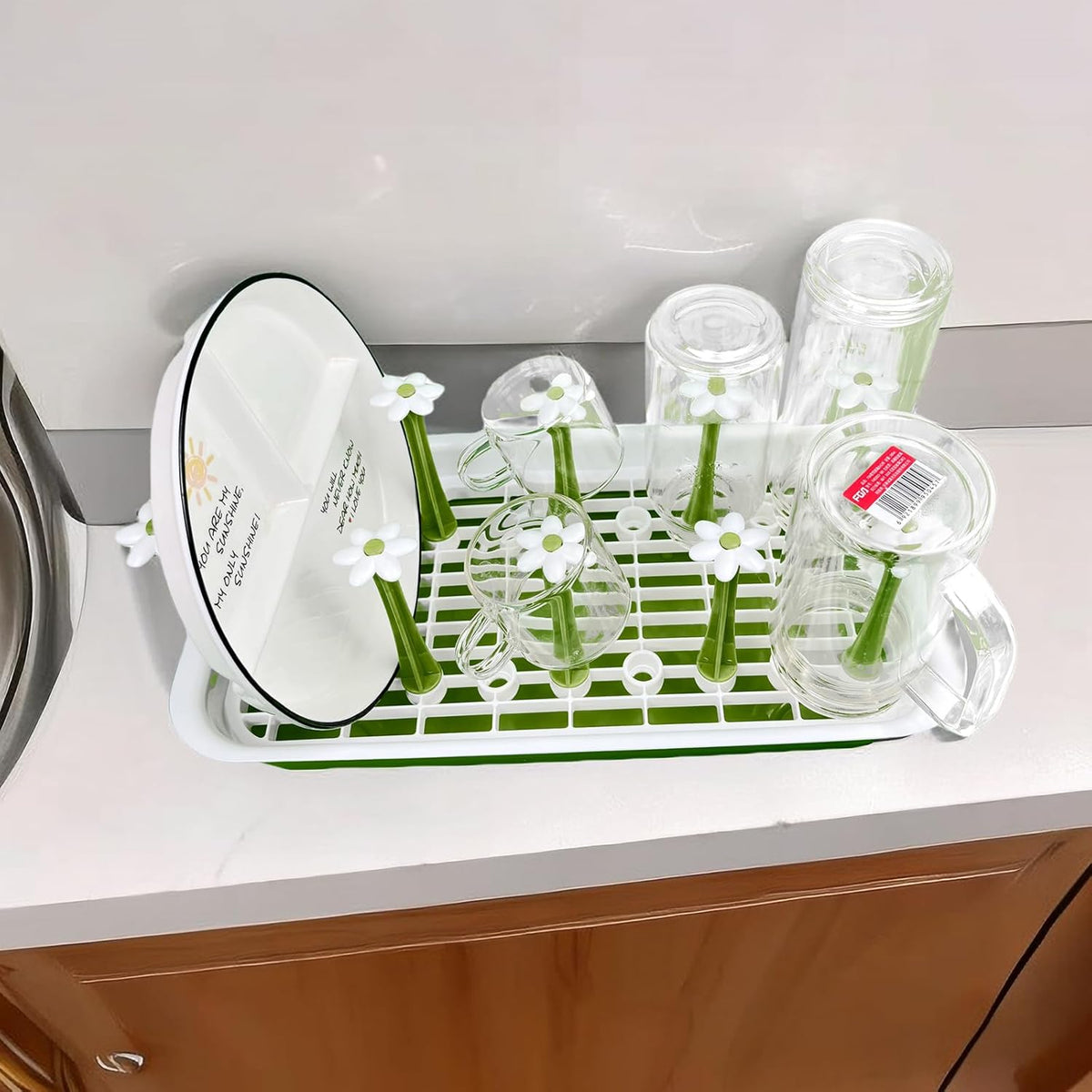 Removable Large Water Bottle Drying Rack, Vertical Bottle Drying Rack