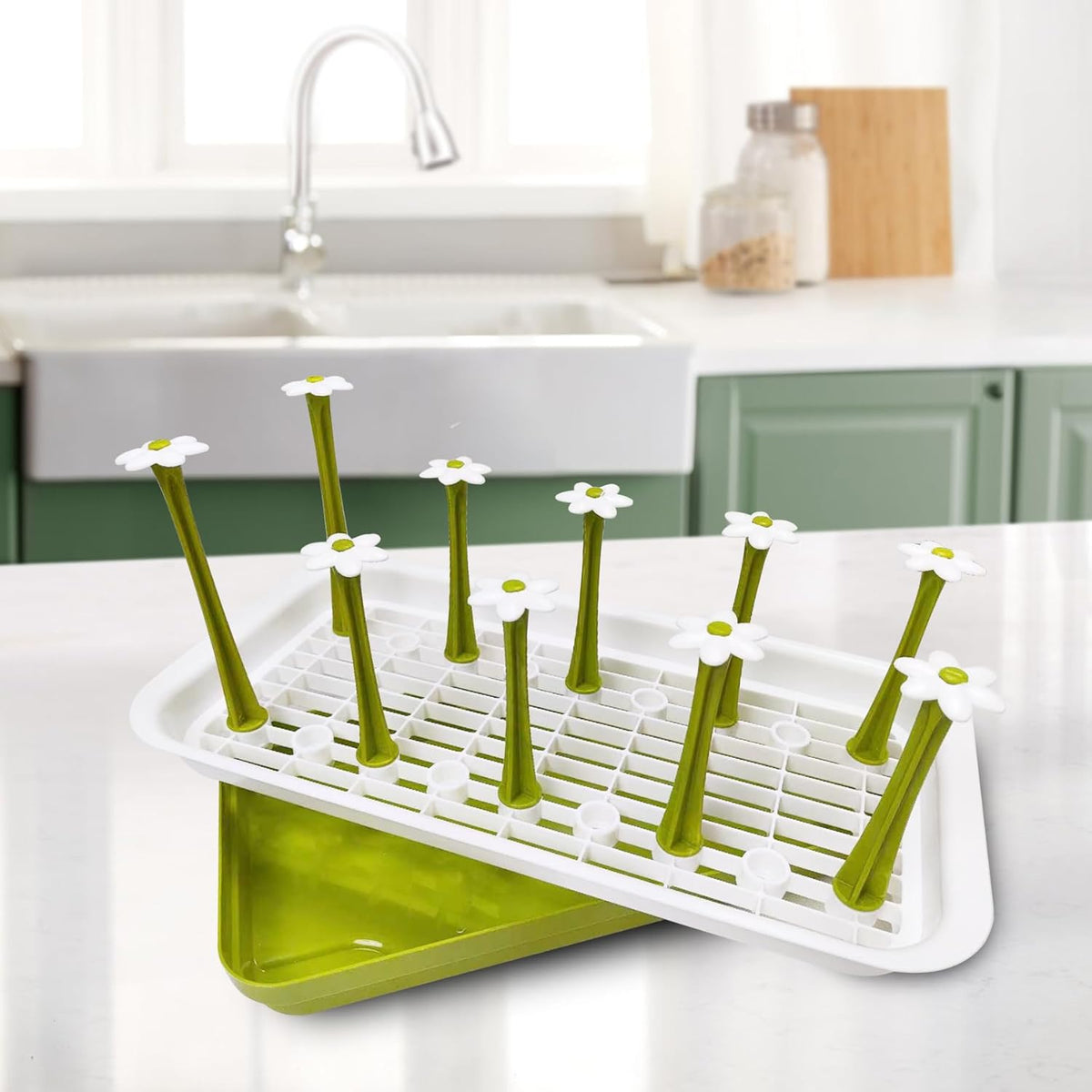 Removable Large Water Bottle Drying Rack, Vertical Bottle Drying Rack