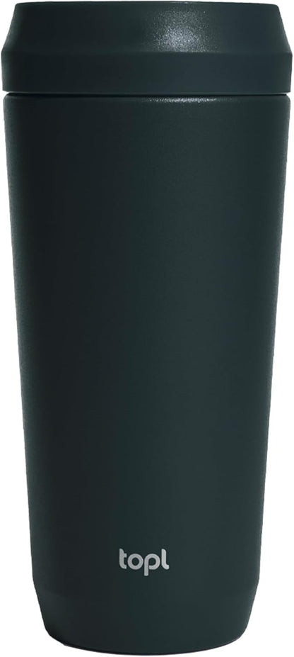 To Go Coffee Cup – Insulated Travel Coffee Mug with 360° Leak‑Safe Lid, Stainless Steel Coffee Tumbler for Hot/Cold, Spill‑Resistant, BPA‑Free - Peach, 16 oz