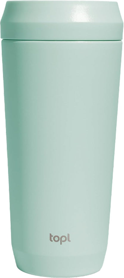 To Go Coffee Cup – Insulated Travel Coffee Mug with 360° Leak‑Safe Lid, Stainless Steel Coffee Tumbler for Hot/Cold, Spill‑Resistant, BPA‑Free - Peach, 16 oz