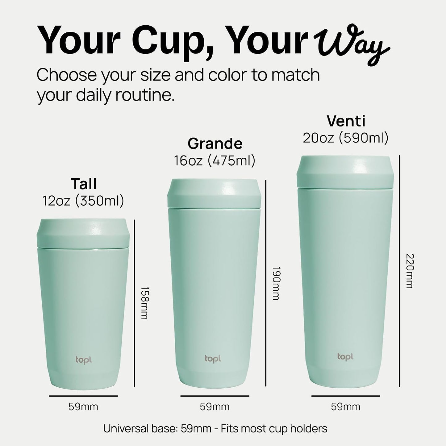 To Go Coffee Cup – Insulated Travel Coffee Mug with 360° Leak‑Safe Lid, Stainless Steel Coffee Tumbler for Hot/Cold, Spill‑Resistant, BPA‑Free - Peach, 16 oz
