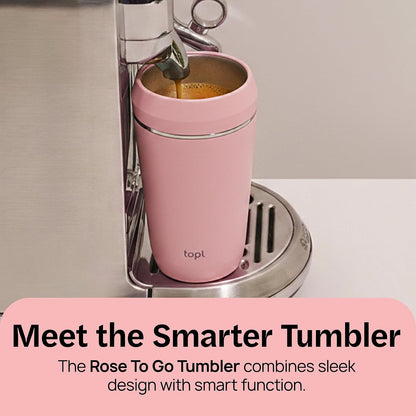 To Go Coffee Cup – Insulated Travel Coffee Mug with 360° Leak‑Safe Lid, Stainless Steel Coffee Tumbler for Hot/Cold, Spill‑Resistant, BPA‑Free - Peach, 16 oz