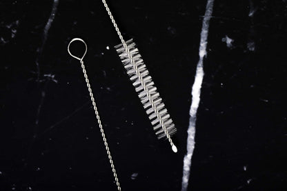 2 Drinking Straw Cleaning Brush Long - Bristle Cleaner for Stainless Steel Drink Straws Heavy Duty Brushes for Washing Glass Silicone Metal Straws Tea Pot Spout Mini Micro Bottle
