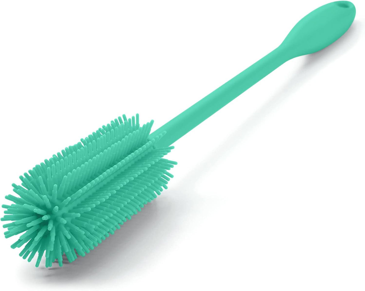 Silicone Bottle Brush, Long Handle Bottle Cleaner Brush, Charcoal
