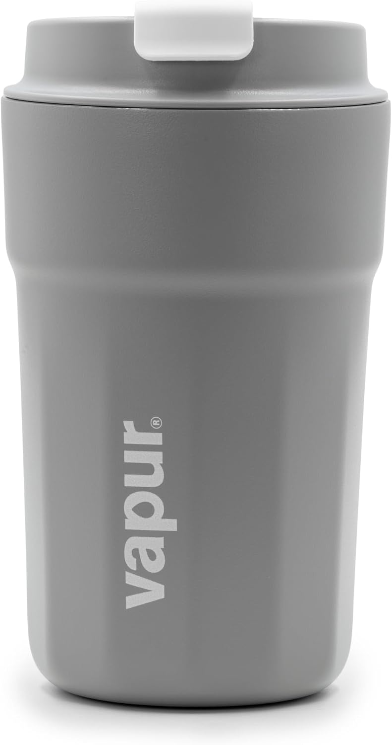 All Purpose Reusable Insulated Tumbler Cup with Flip Top Lid, Perfect for Morning Coffee and Ice Cold Drinks, Ideal for Travel and Fits in Most Cup Holders, 12 Ounce, Apricot, Pack of 1