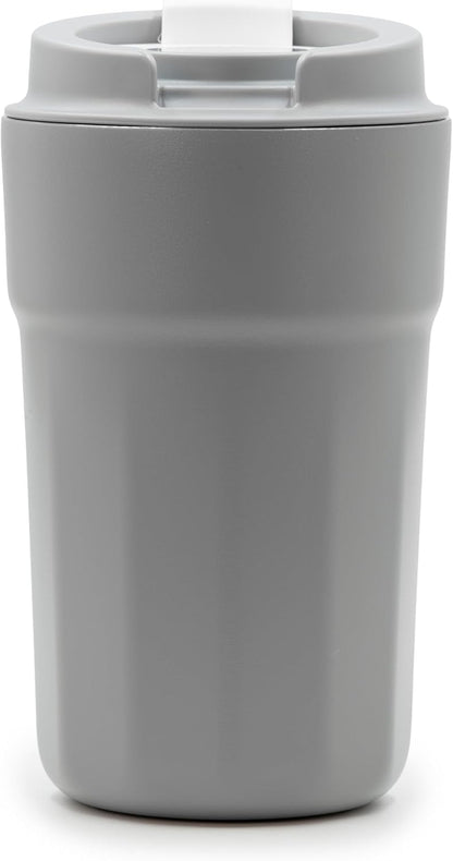 All Purpose Reusable Insulated Tumbler Cup with Flip Top Lid, Perfect for Morning Coffee and Ice Cold Drinks, Ideal for Travel and Fits in Most Cup Holders, 12 Ounce, Apricot, Pack of 1