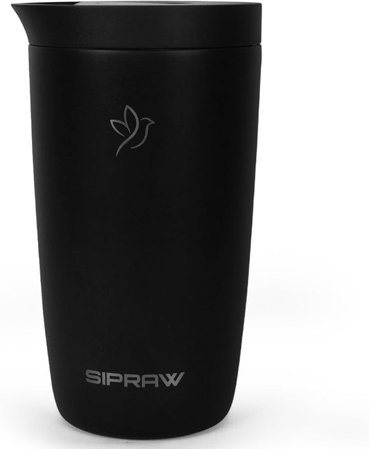 12oz Travel Coffee Mug with Lid | Insulated Stainless Steel Tumbler for Hot & Cold Drinks | Leakproof, Reusable, BPA Free, Dishwasher Safe, Cup Holder Friendly, Pastel Green