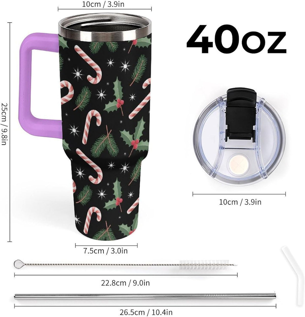 Leakproof Car Cup Vacuum Sealed With Lid For Office Crystal Clear Blue Water Ripple Print Drinkware Light Rose Red-style-5 - Colors B