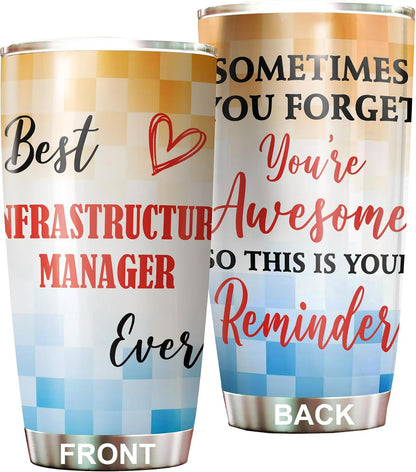 Best Lacrosse Coach Ever Tumbler Stainless Steel 20oz, Office Gifts Women Men Work Friends Coworker, Driking Coffee Cup For Birthday Christmas - Colors H