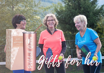 Pickleball Gifts for Women, 20 oz Skinny Tumbler