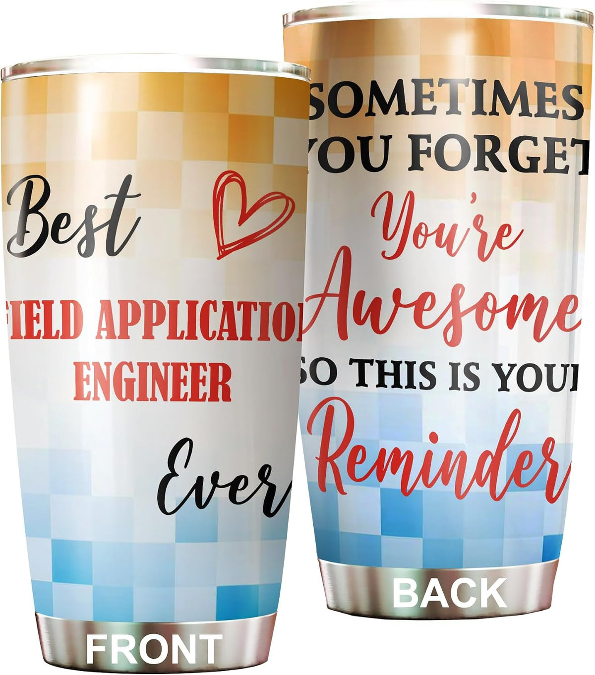 Best Caterer Ever Tumbler Stainless Steel 20oz, Office Gifts Women Men Work Friends Coworker, Driking Coffee Cup For Birthday Christmas - Colors E