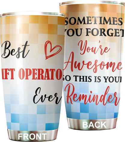 Best Caterer Ever Tumbler Stainless Steel 20oz, Office Gifts Women Men Work Friends Coworker, Driking Coffee Cup For Birthday Christmas - Colors E