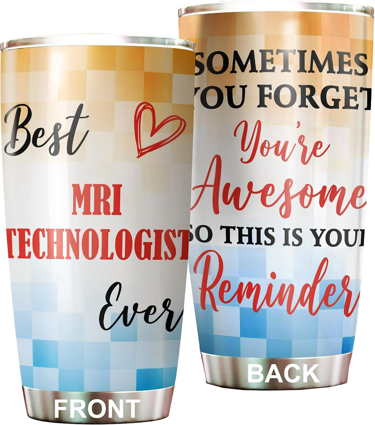 Best Caterer Ever Tumbler Stainless Steel 20oz, Office Gifts Women Men Work Friends Coworker, Driking Coffee Cup For Birthday Christmas - Colors E