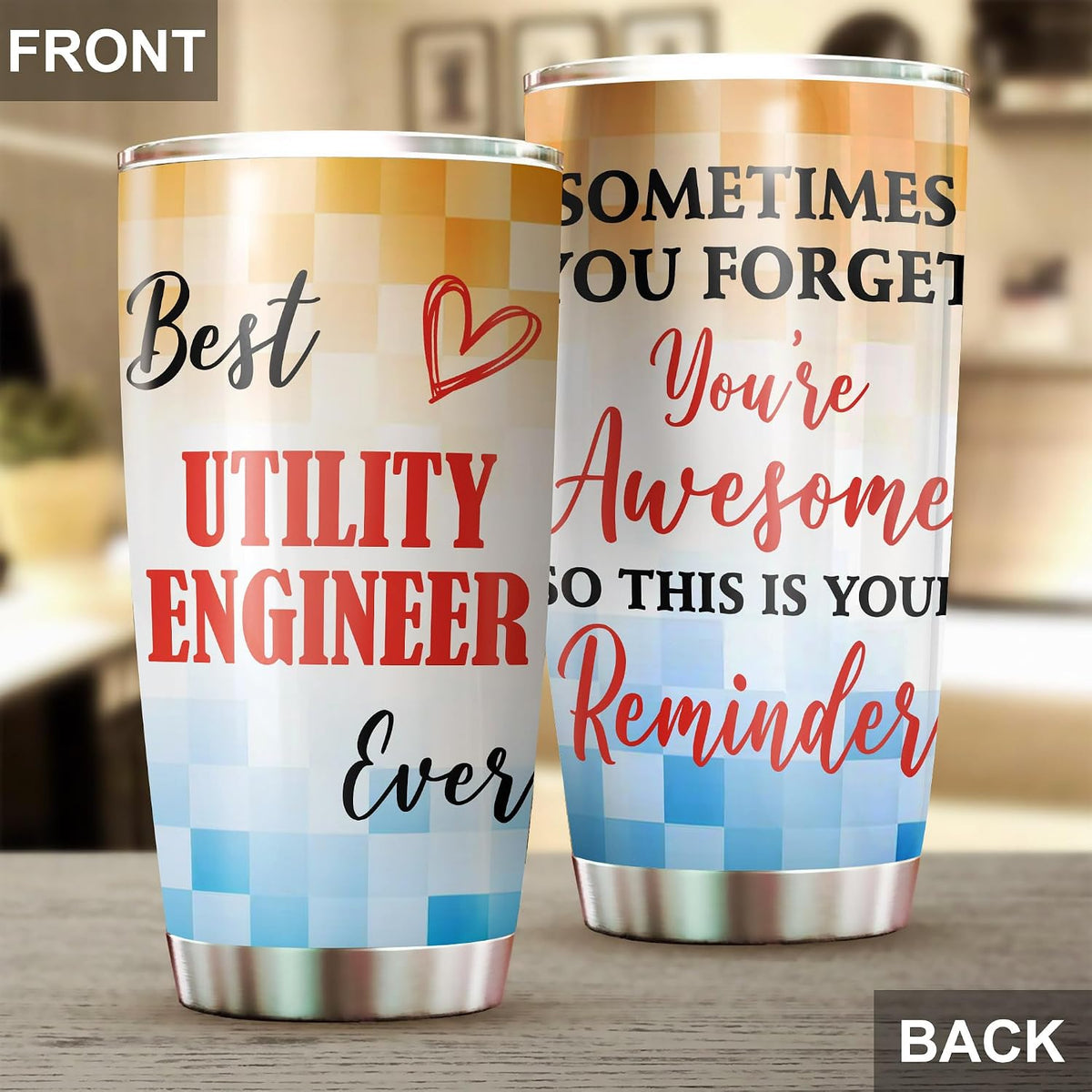 Best Caterer Ever Tumbler Stainless Steel 20oz, Office Gifts Women Men Work Friends Coworker, Driking Coffee Cup For Birthday Christmas - Colors E