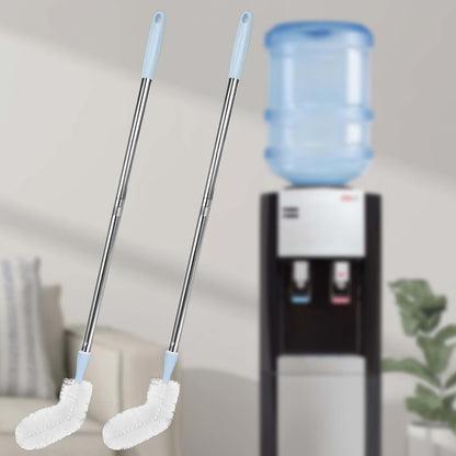 2-Pack 28’ Long Bottle Brush, 3 and 5 Gallon Bottle Cleaning Brush, Water Bottle Brush with Bendable Replacement Brush Head, Nylon Bristles and Stainless Steel Handle Bucket Cleaning Brush