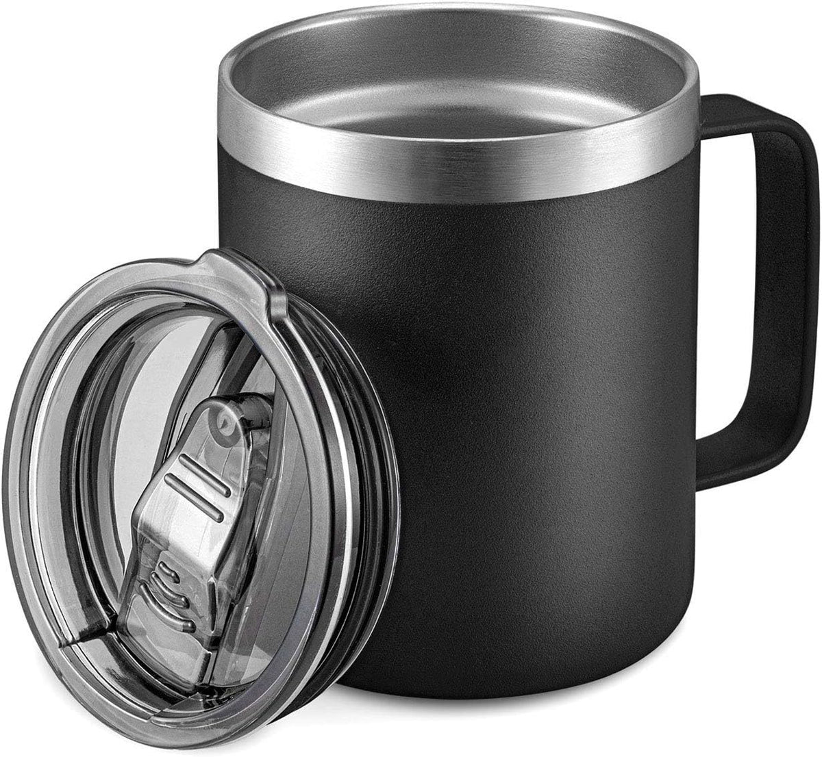 12oz Insulated Travel Coffee Mug with Handle, Navy