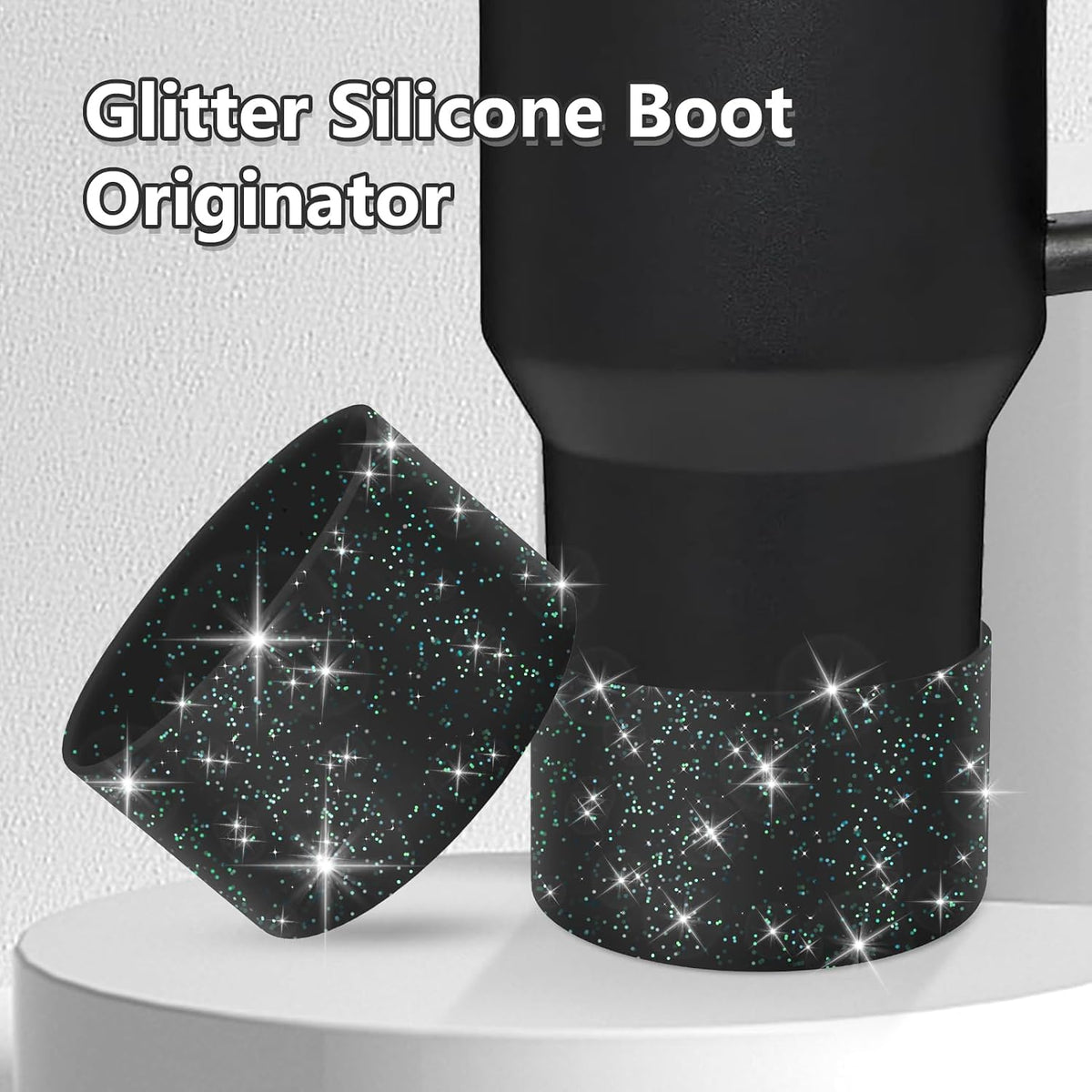 Bling Silicone Boot Compatible with Stanley Quencher Adventure 40oz