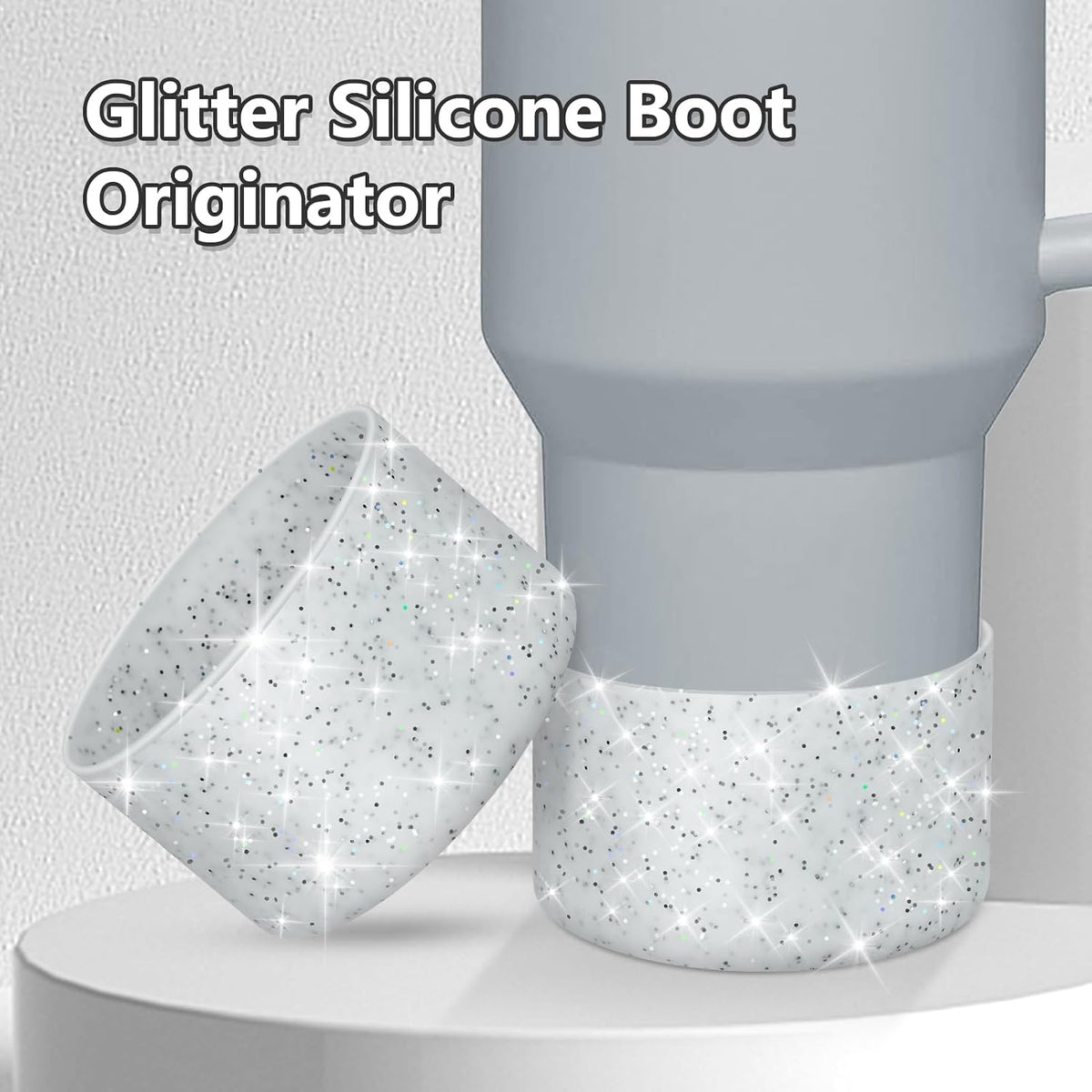 Bling Silicone Boot Compatible with Stanley Quencher Adventure 40oz