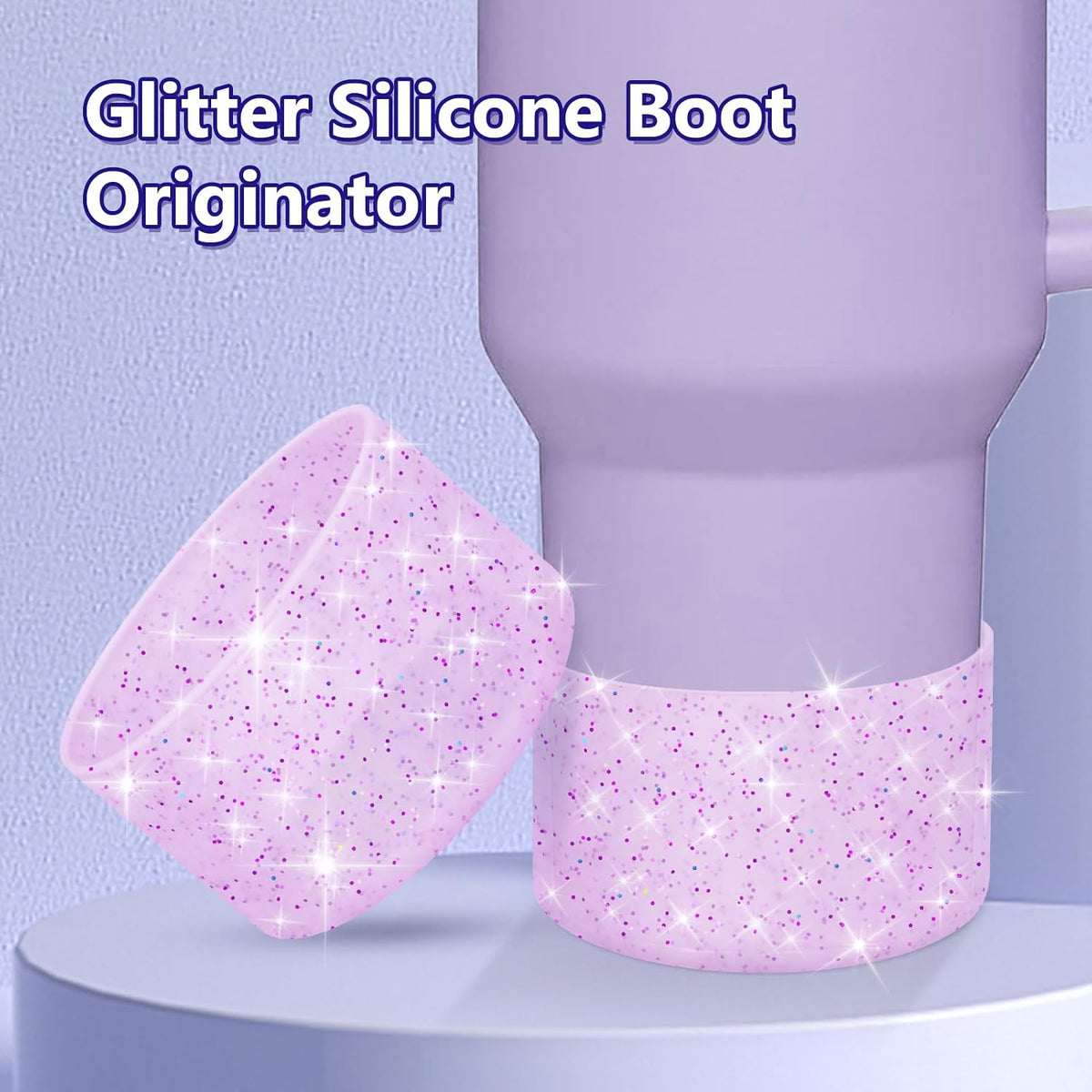 Bling Silicone Boot Compatible with Stanley Quencher Adventure 40oz