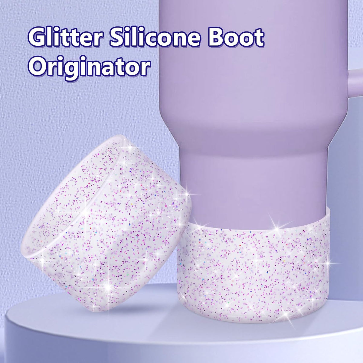 Bling Silicone Boot Compatible with Stanley Quencher Adventure 40oz