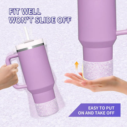 Bling Silicone Boot Compatible with Stanley Quencher Adventure 40oz