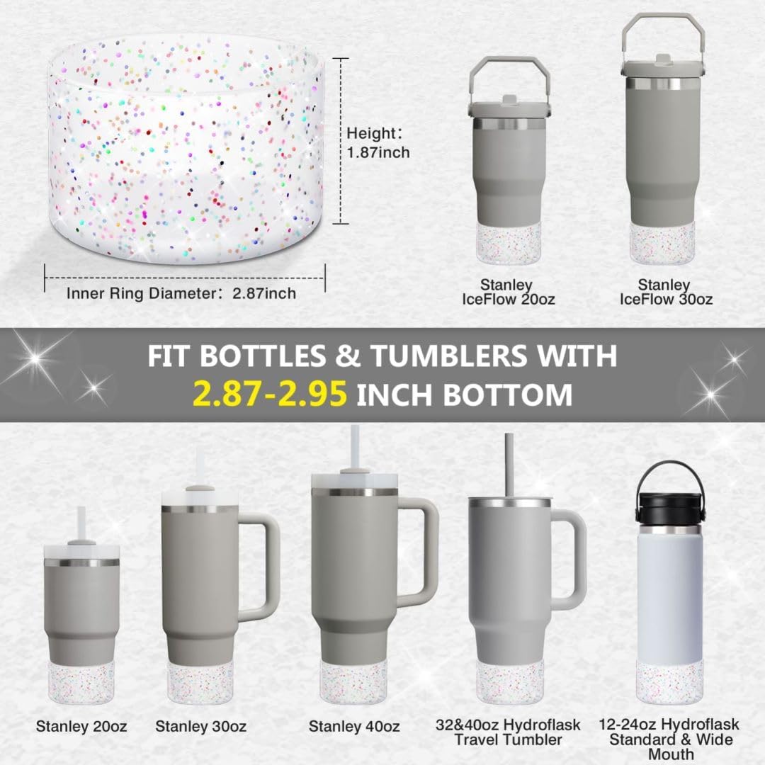 Bling Silicone Boot Compatible with Stanley Quencher Adventure 40oz