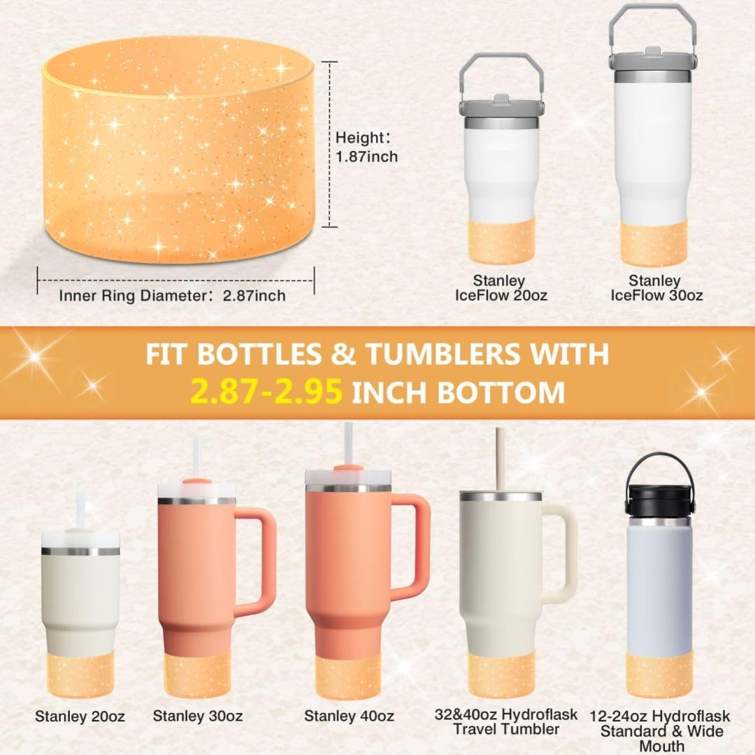 Bling Silicone Boot Compatible with Stanley Quencher Adventure 40oz