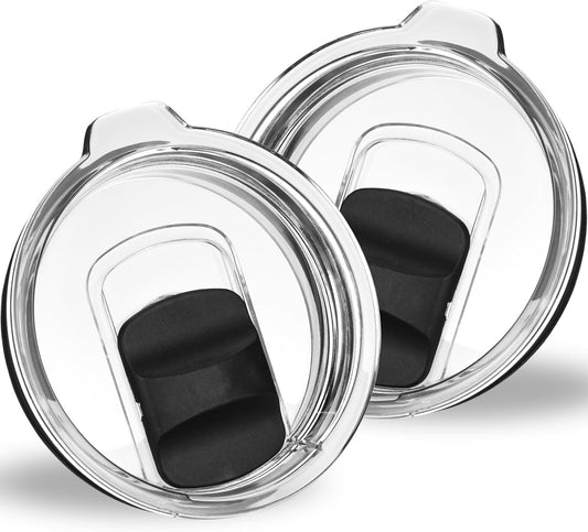 Tumbler Lids for Yeti, 20 oz Magnetic Replacement Tops for Yeti 20 oz Tumbler, 16 oz Pints, 10/24 oz Mug, 10 oz Lowball, Spill Proof Covers with Magnetic Slider for Ozark Trail, Old Style Rtic