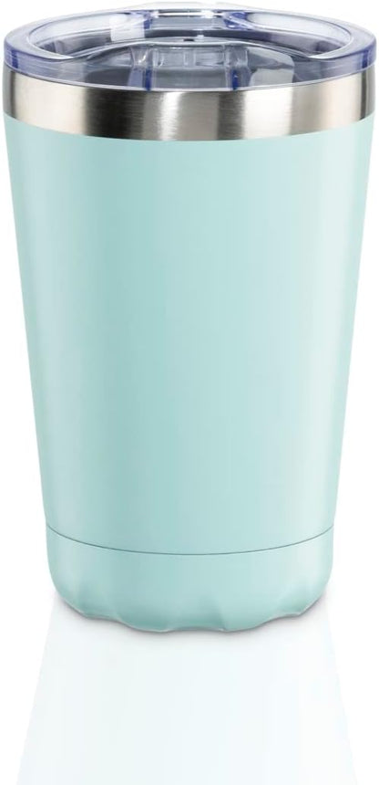 Thermal Mug 270 ml (Insulated Mug with Lockable Drinking Opening, Coffee to Go Mug Keeps Hot for 2 Hours/Cold for 2 Hours, To Go Mug with Screw Cap, Stainless Steel Thermal Mug to Go), Pastel