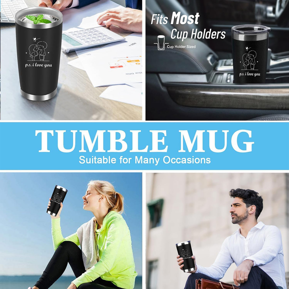 To My Bestie Tumbler 20oz - Gifts for Best Friend Women, My Soul Sister,Side Kick Cup - Stainless Steel Insulated Travel Mug with Lid - Christmas Birthday Friendship Present for BFF,Female Friend,Sis