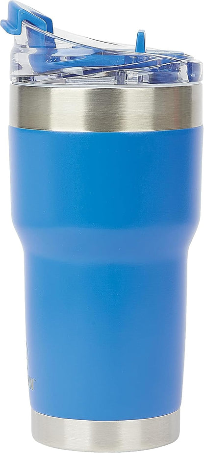 Pelican Traveler™ 22 oz Vacuum Insulated Tumbler - Stainless Steel Double Wall Travel with Dual Lid, Powder Coated Insulated Coffee Mug For Hot Cold Drinks, Sirius