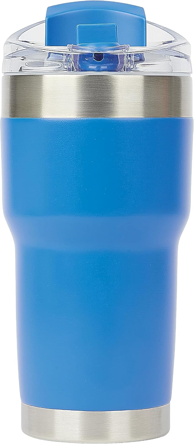 Pelican Traveler™ 22 oz Vacuum Insulated Tumbler - Stainless Steel Double Wall Travel with Dual Lid, Powder Coated Insulated Coffee Mug For Hot Cold Drinks, Sirius