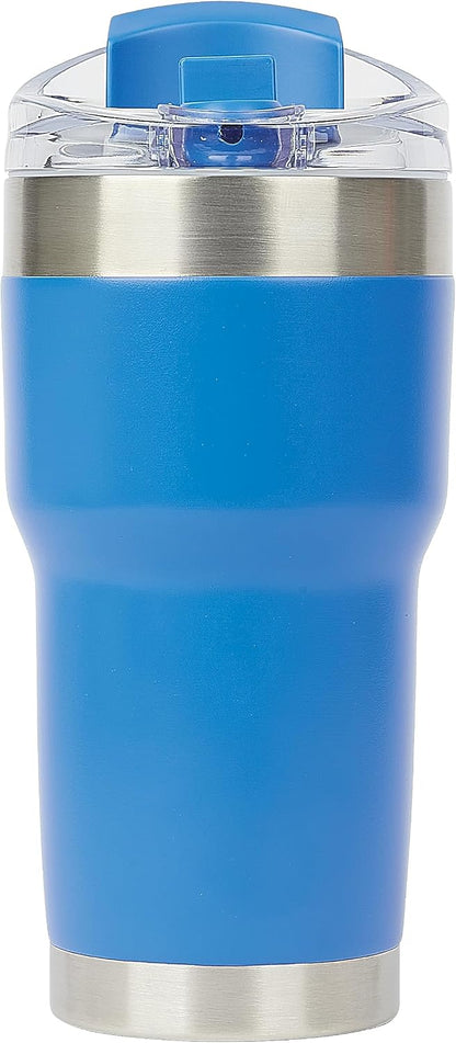 Pelican Traveler™ 22 oz Vacuum Insulated Tumbler - Stainless Steel Double Wall Travel with Dual Lid, Powder Coated Insulated Coffee Mug For Hot Cold Drinks, Sirius