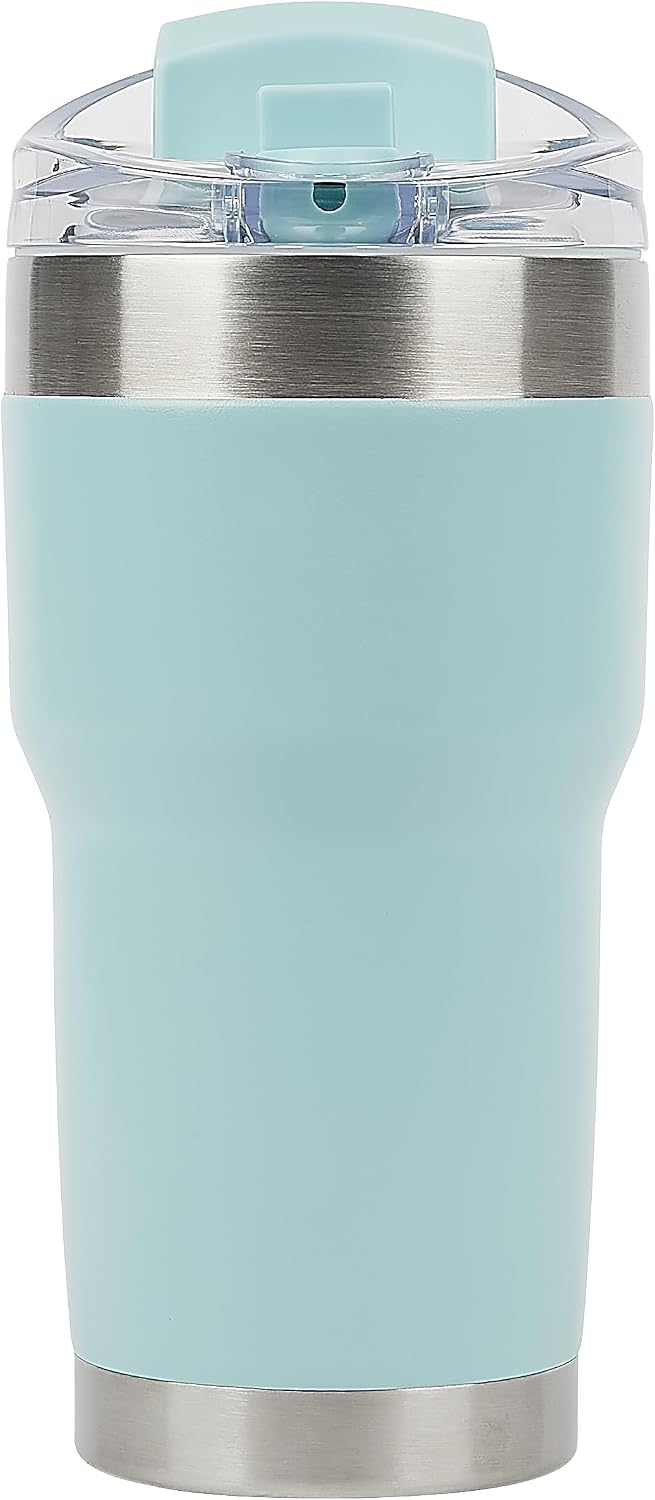 Pelican Traveler™ 22 oz Vacuum Insulated Tumbler - Stainless Steel Double Wall Travel with Dual Lid, Powder Coated Insulated Coffee Mug For Hot Cold Drinks, Sirius