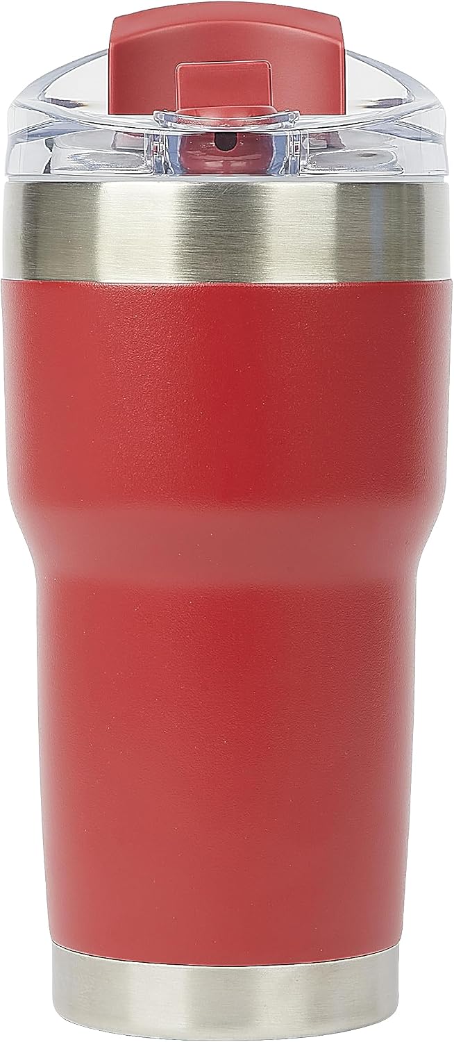 Pelican Traveler™ 22 oz Vacuum Insulated Tumbler - Stainless Steel Double Wall Travel with Dual Lid, Powder Coated Insulated Coffee Mug For Hot Cold Drinks, Sirius