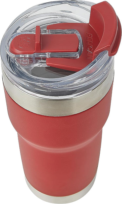 Pelican Traveler™ 22 oz Vacuum Insulated Tumbler - Stainless Steel Double Wall Travel with Dual Lid, Powder Coated Insulated Coffee Mug For Hot Cold Drinks, Sirius